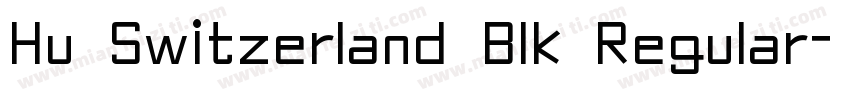 Hu Switzerland Blk Regular字体转换